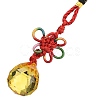 Glass Round Ball Hanging Ornaments HJEW-Z006-01D-2