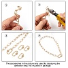 Brass Micro Pave Clear Cubic Zirconia Screw Carabiner Lock Charms X-ZIRC-T010-10G-4