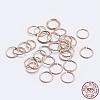 925 Sterling Silver Open Jump Rings STER-F036-02RG-0.3x4mm-1