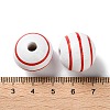 Printed Wood European Beads WOOD-Z002-13B-3