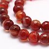 Faceted Natural Agate Beads Strands G-F344-39-6mm-3