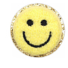 Flat Round with Smiling Face Computerized Towel Embroidery Cloth Iron on/Sew on Patches SMFA-PW0001-54A-1