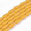 Opaque Solid Color Glass Beads Strands GLAA-T009-001D-1