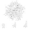 Unicraftale 30 Pcs 3 Styles 304 Stainless Steel Stamping Blank Tag Pendants STAS-UN0022-32-1