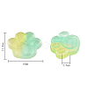 Transparent Resin Cabochons RESI-CJ0001-105-2