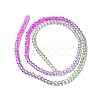Transparent Gradient Color Glass Beads Strands X1-GLAA-H021-01B-21-4