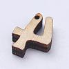 Undyed Wood Charms WOOD-L003-17-3