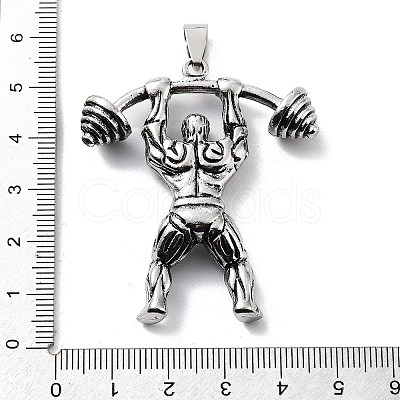 Tibetan Style Alloy Pendants TIBE-L012-038AS-07-1