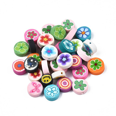 Handmade Polymer Clay Beads CLAY-S092-75A-1