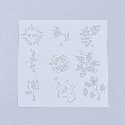 Plastic Reusable Drawing Painting Stencils Templates DIY-L026-106B-1