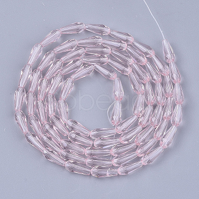 Transparent Glass Beads Strands GLAA-T009-004G-1