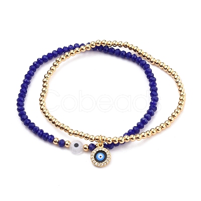 Stretch Bracelets Sets X-BJEW-JB05685-01-1