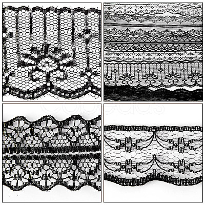 Gorgecraft 9 Styles Polyester Lace Trim OCOR-GF0002-56-1