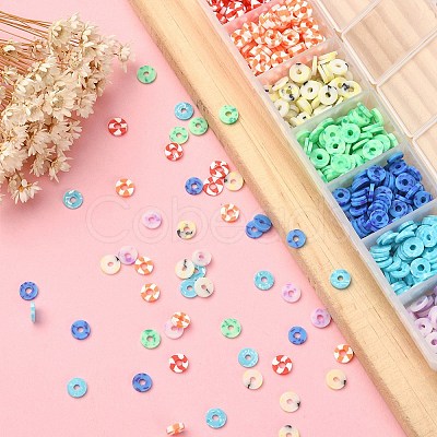 658Pcs 7 Colors Handmade Polymer Clay Beads CLAY-YW0001-78-1