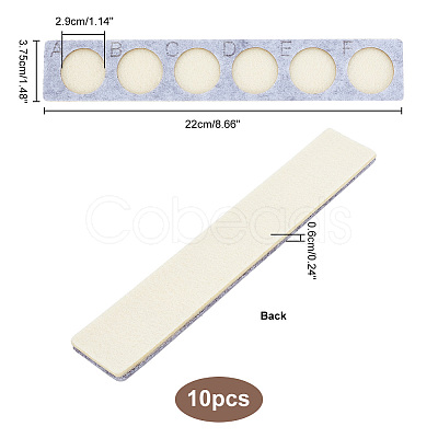 6-Hole Felt Bead Design Boards TOOL-WH0127-38A-1