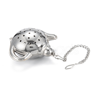 Tarnish Resistant Teapot Shape Tea Infuser AJEW-P091-01P-1