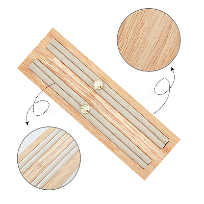 2-Slot Wood Ring Displays RDIS-WH0002-18A-1