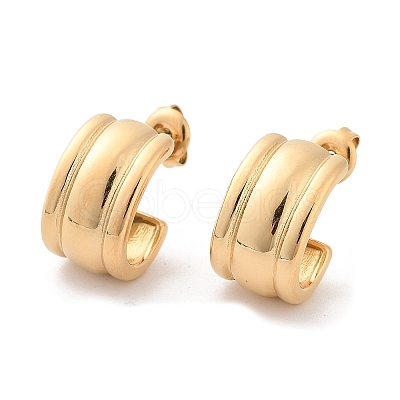 304 Stainless Steel Stud Earrings EJEW-H115-21G-1