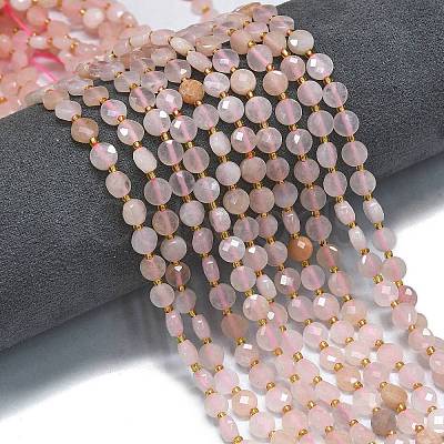 Natural Pink Aventurine Beads Strands G-K389-B21-01-1