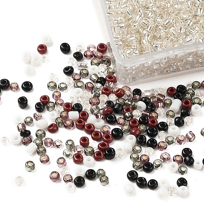 4500Pcs 6 Style 12/0 Glass Seed Beads SEED-YW0001-27E-1