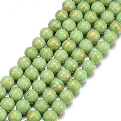 Natural Mashan Jade Beads Strands G-P232-01-I-6mm-1