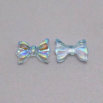 Bowknot Resin Cabochons MRMJ-WH0074-32C-1