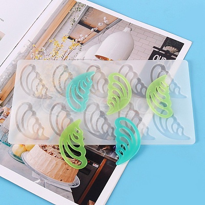 DIY Food Grade Silicone Butterfly Wing Fondant Moulds DIY-F132-01-1