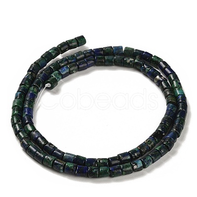 Natural Chrysocolla and Lapis Lazuli Beads Strands G-F765-F06-01-1