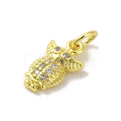 Brass Micro Pave Cubic Zirconia Charms KK-M283-24B-01-1