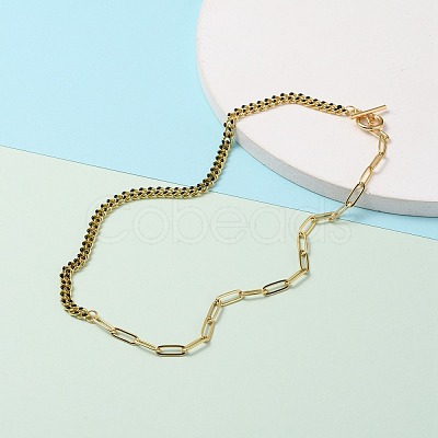 Chain Necklaces NJEW-JN03229-02-1