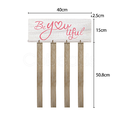 Wood Hanging Welcome Sign HJEW-WH0077-001-1