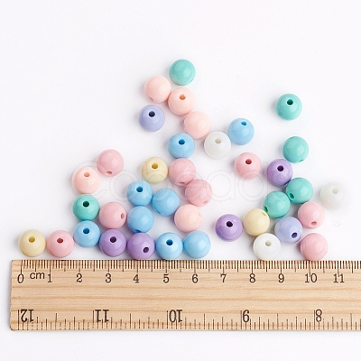 Opaque Acrylic Beads X-SACR-R746-08-1