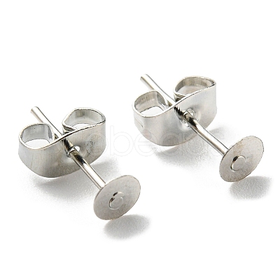 Iron Stud Earring Findings IFIN-Q001-01A-P-1