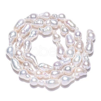 Natural Baroque Pearl Keshi Pearl Beads Strands PEAR-S020-F10-01-1