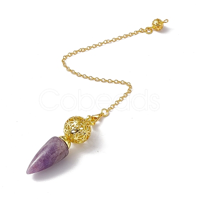 Mixed Gemstone Dowsing Pendulum Big Pendants G-H281-42G-1