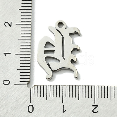 Non-Tarnish 201 Stainless Steel Pendants STAS-B055-01P-H-1