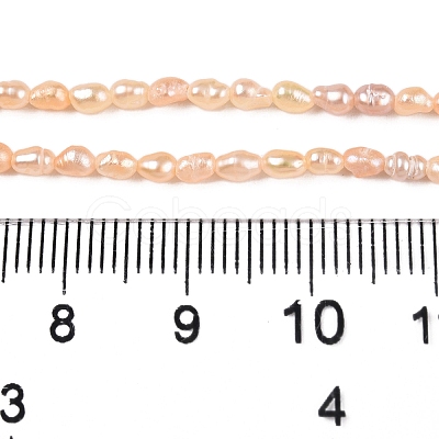 Natural Cultured Freshwater Pearl Beads Strands PEAR-N012-02H-01-1