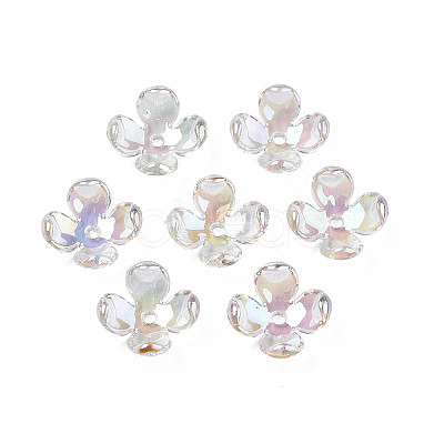 Transparent Acrylic Bead Caps X-TACR-Q273-03-1