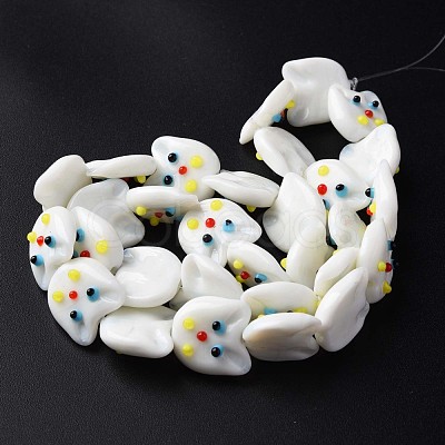 Handmade Lampwork Beads Strands LAMP-T017-07B-1