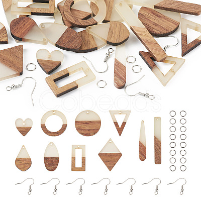 DIY Geometry Earring Making Kit DIY-TA0005-74-1