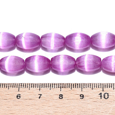 Dyed Natural Selenite Beads Strands G-T138-232F-1