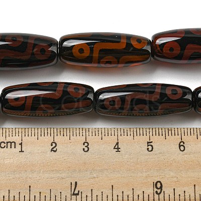 Tibetan Style dZi Beads Strands G-P526-C02-1