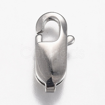 Non-Tarnish 316 Surgical Stainless Steel Lobster Claw Clasps X-STAS-Z013-02C-1