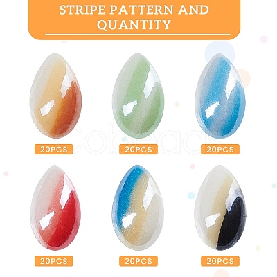 Opaque Glass Cabochons GGLA-BC0001-002-1