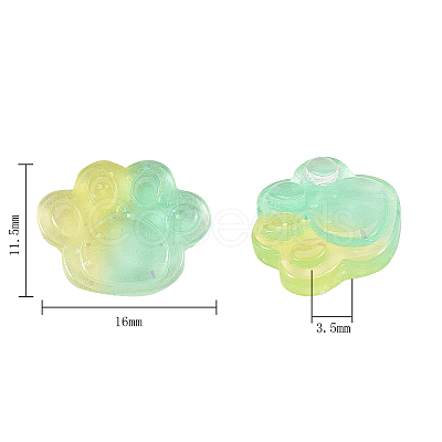 Transparent Resin Cabochons RESI-CJ0001-105-1