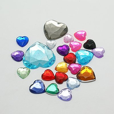 Imitation Taiwan Acrylic Rhinestone Cabochons GACR-A025-10x10mm-M-1