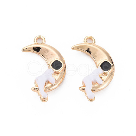 Brass Enamel Pendants KK-S364-004-1