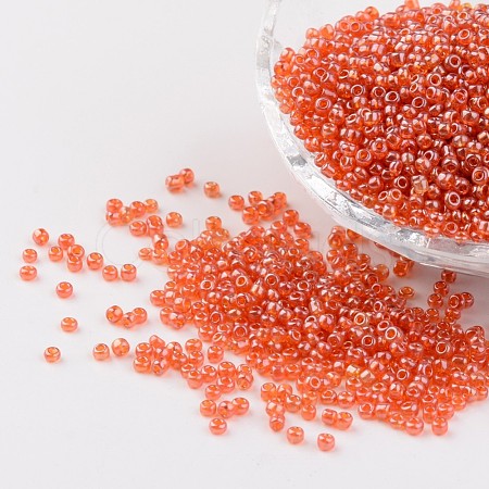 Round Glass Seed Beads X-SEED-A006-2mm-109B-1