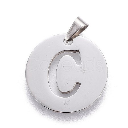 Non-Tarnish 201 Stainless Steel Pendants STAS-L221-33C-1