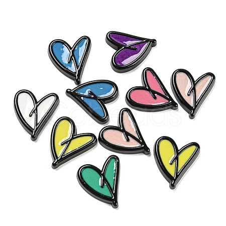 Opaque Resin Cabochons RESI-D003-02-1